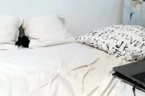 Petite LadyBoy Strokes Her cock And Shows Her F