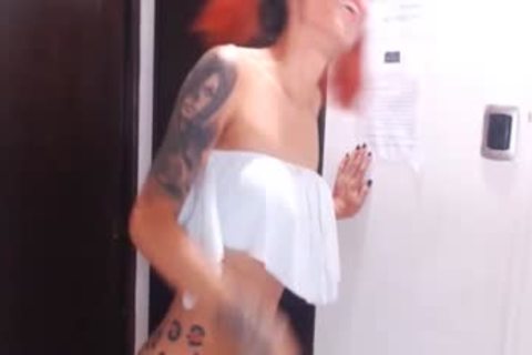 18yo Redhead shemale Teasing