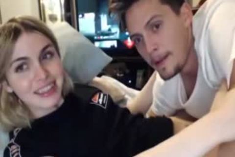 blonde tranny gets Sucked By Her Boyfriend