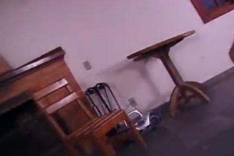 blond Ladyboy With A Hard 10-Pounder pokes dude's wazoo On The Floor
