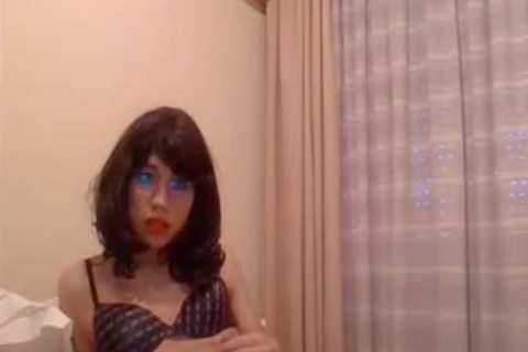 filthy asian Ladyboy penis Play