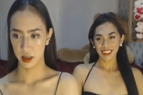 asian Skinny trannies Double shlong fellatio