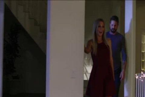 charming blonde Transbabe Kayleigh Coxx lastly bonks Her Husbands arsehole