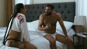Transsensual.com - Big tits Ricky Larkin doggy