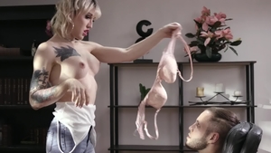 Trans Sensual: Blond haired Lena Kelly ass fucked