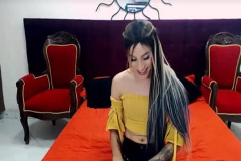 tranny chick With Tattoo Masturbate On webcam