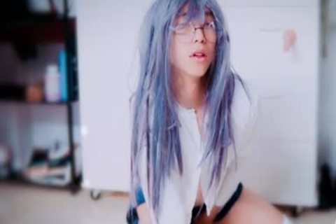attractive asian Sissy love juice With Foxtail