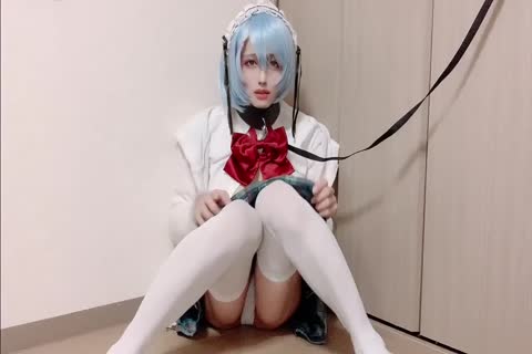 女装 子｜Crossdresser｜白濁ローションと強力電マでよだれ垂らしながらお漏らし射精オナニーする男の娘【Full.ver】Japanese