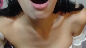 fine Thailand Ladyboy Strokes Her weenie