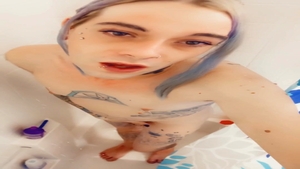 attractive angel in nature's garb Taking A Shower