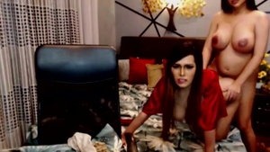 Two filthy ladymans Cumming Hard On web camera