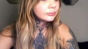 large melons shelady With Full Tattoos Wanks Hard On web camera
