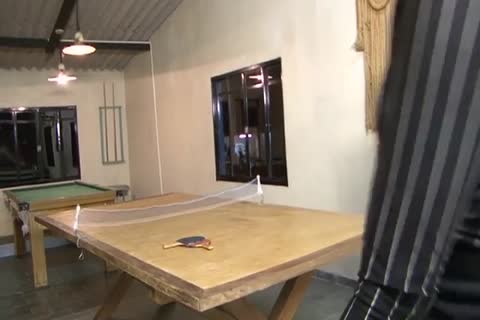 slutty tgirl poke On The Pool Table