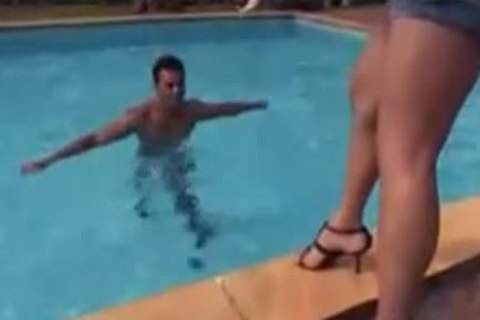 lustful Ladyboy boning man By The Pool